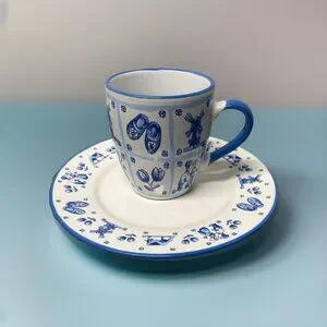 Delft | Dining | Holland Delft Blue Dutch Tea Cup Saucer Whimsical ...